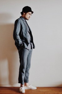 バケットハット　コーディネート　セットアップ