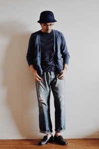 バケットハット　コーディネート　秋冬