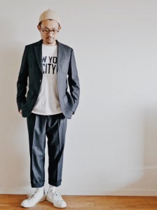 edih.ニット帽　メンズコーディネート２