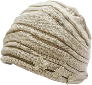 [ウノチヨ] [宇野千代] ニットキャップ 室内帽子 日本製