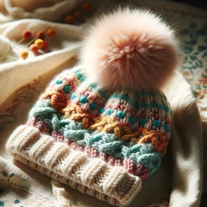 正ちゃん帽（ポンポン・ボンボンのついたタイプ）