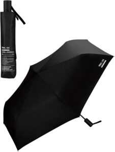 Wpc. IZA 男の晴雨兼用傘【自動開閉】Automatic & Safe ブラック [遮光率100%・UVカット率100%・UPF50＋・遮熱] 