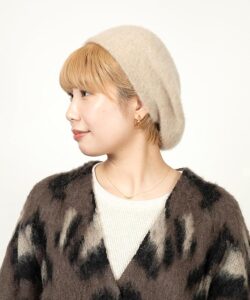 カシラ] ベレー カジュアル ゆったり 大きめ 秋冬 デイリー シンプル 
