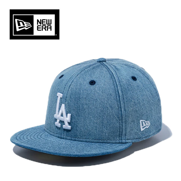 ニューエラ 59FIFTY キャップ ロサンゼルス ドジャース LA ウォッシュドデニム ブルー