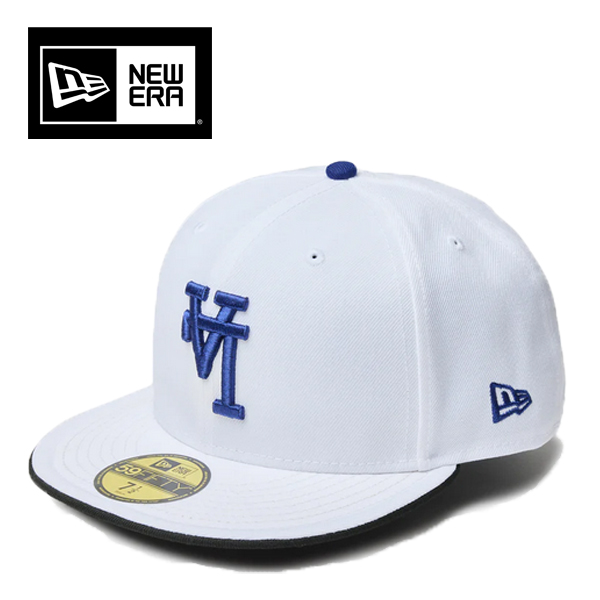 ニューエラ 59FIFTY キャップ アップサイドダウン ロサンゼルス ドジャース 白 逆 逆さ