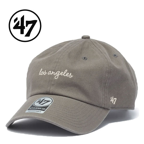 47 キャップ クリーンナップ HANDWRITTEN ロサンゼルス ダークグレー
