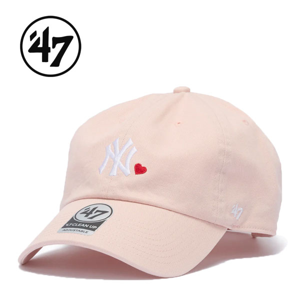 47 キャップ クリーンナップ ニューヨーク・ヤンキース WITH HEART ピンク ny