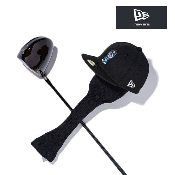 ニューエラ ドラえもん コラボ ゴルフ 帽子 ドライバー ヘッドカバー ブラック 黒