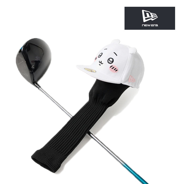 ニューエラ コラボ ちいかわ ヘッドカバー ホワイト 白 ゴルフ 帽子 ドライバー ヘッドカバー