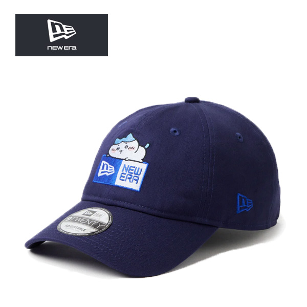 ニューエラ ちいかわ コラボ キャップ ハチワレ ナイントゥエンティー ライトネイビー