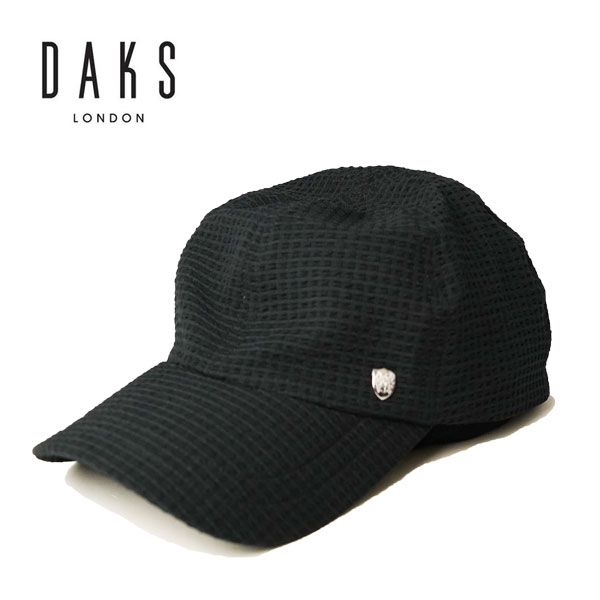 ダックス 薄手 軽量 メッシュキャップ D3012 ブラック 黒 紳士 メンズ 帽子