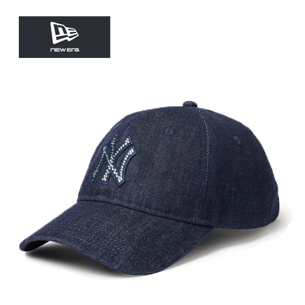 ニューエラ キャップ 9TWENTY Rhinestone ラインストーン ニューヨーク ヤンキース デニム ny