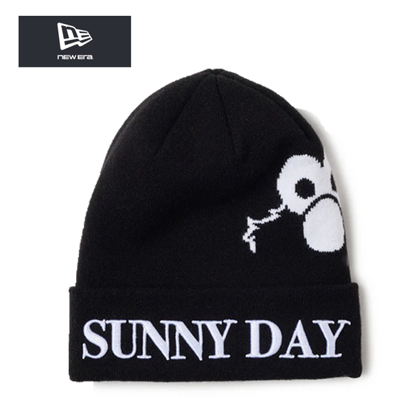 ニューエラ ニット帽 ベーシック カフニット セサミストリート エルモ ブラック