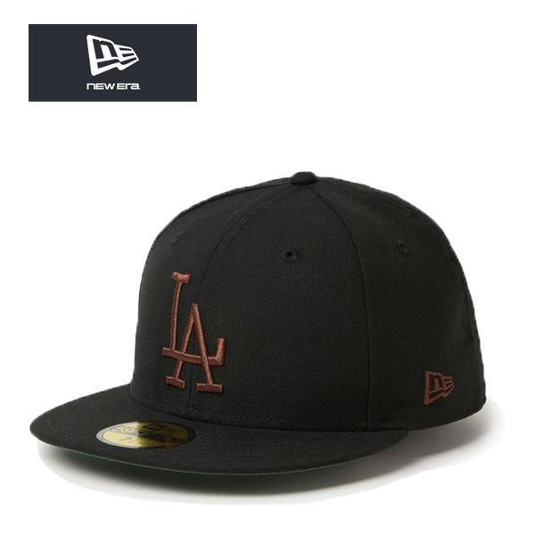 ニューエラ キャップ 59FIFTY Cooperstown ウール ロサンゼルス ドジャース la ブラック黒