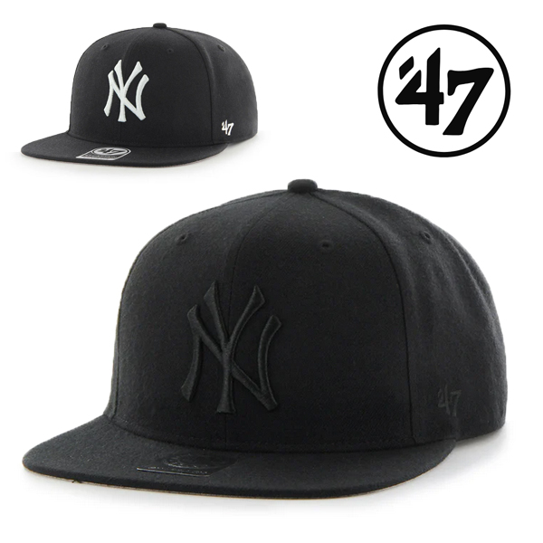 47 キャップ キャプテン ヤンキース ny ブラック 黒