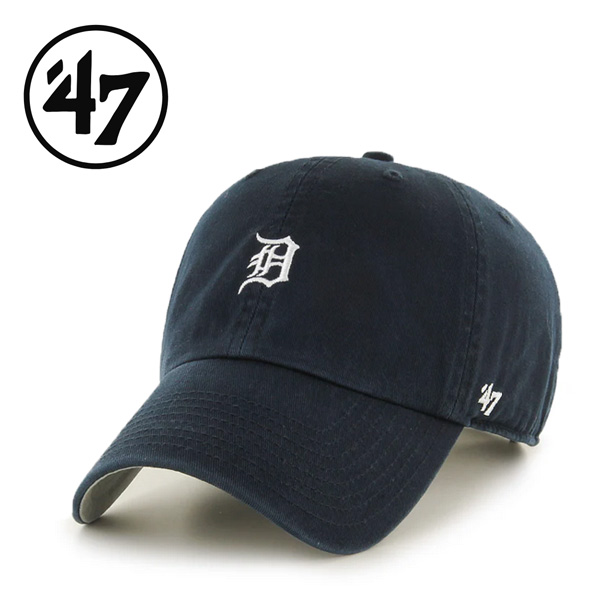 47 キャップ クリーンアップ ミニロゴ タイガース d ネイビー 紺