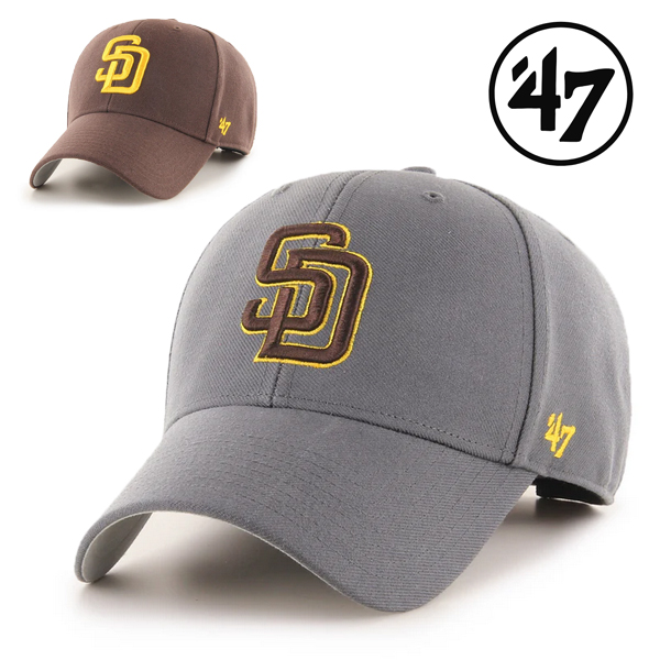 47 キャップ MVP パドレス sd ブラウン 茶 チャコールグレー