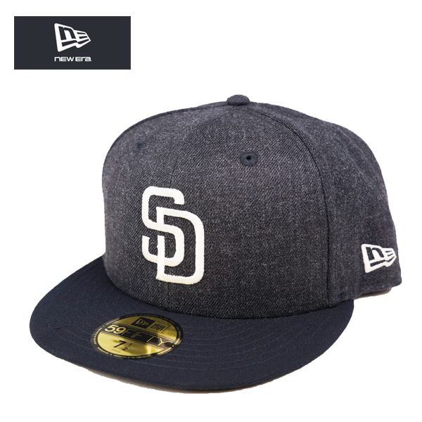 ニューエラ 59FIFTY キャップ ヘザーパック サンディエゴ パドレス ネイビー 紺 new era