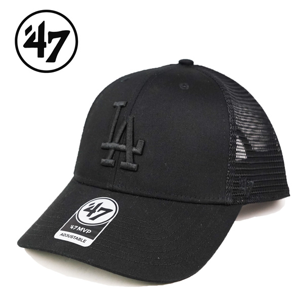 47 メッシュキャップ BRANSON MVP ロサンゼルス ドジャーズ ブラック 黒