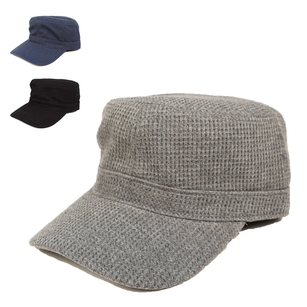 ワッフルマイナーキャップ 秋冬 ワークキャップ 大きいサイズ メンズ レディース