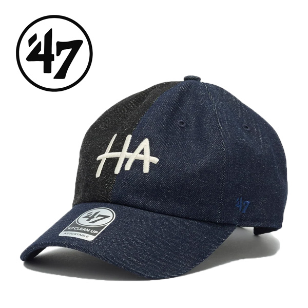 47 フォーティーセブン キャップ クリーンナップ HIKARI SHIBATA Haim インディゴデニム / ブラックデニム