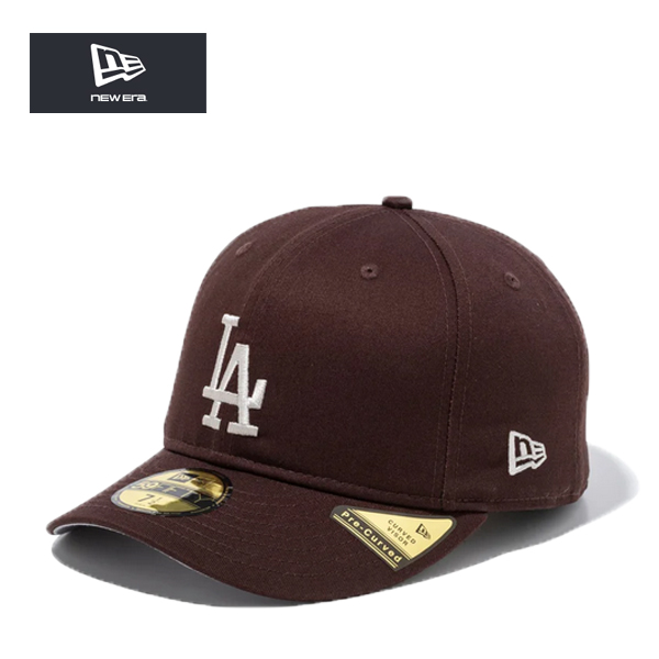 ニューエラ キャップ PC 59FIFTY ソフトバックラム ロサンゼルス・ドジャース バーンウッド ブラウン 茶 LA NEW ERA