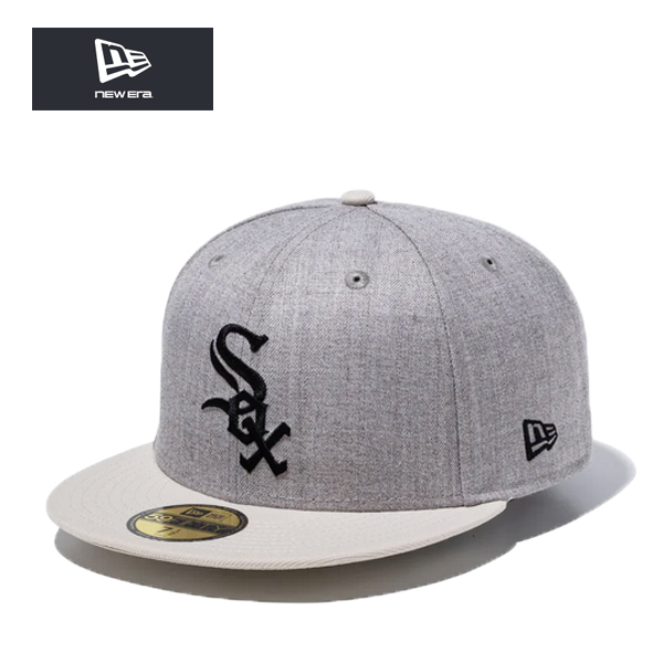 ニューエラ 59FIFTY キャップ ヘザーパック シカゴ ホワイトソックス グレー ストーン